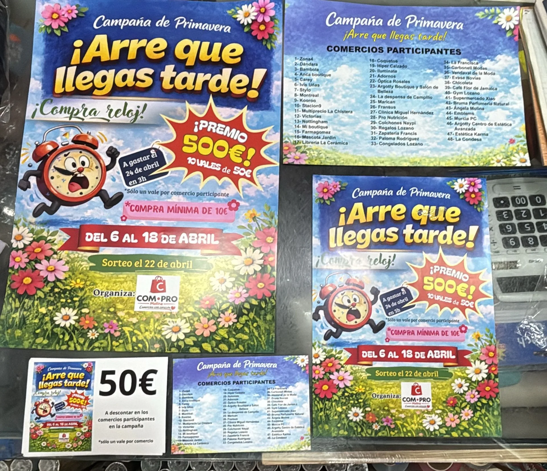 arre que llegas tarde